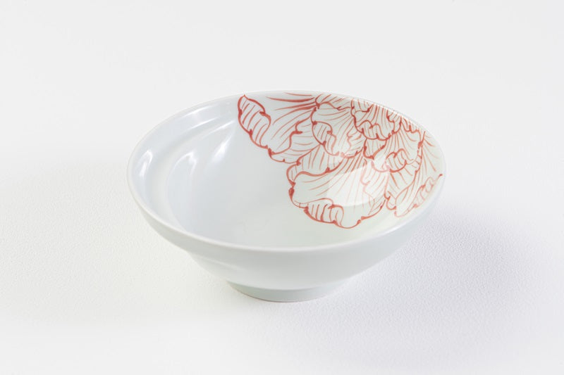 Cacomi -かこみ- 【鍋の取り皿13.5cm】 花弁紋 赤