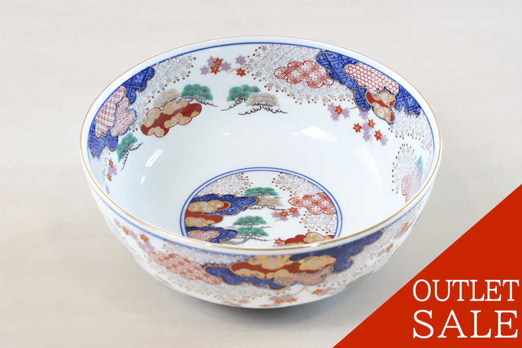 賞美堂　其泉　染錦　春秋文　丼　小 どんぶり　鉢　1点 賞美堂 其泉 染錦 春秋文 丼 小 どんぶり 鉢 1点 食器