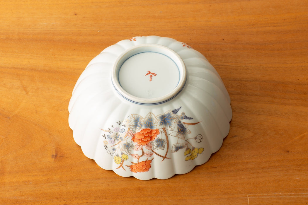 空也堂茶碗　瓢箪印有　MA718 空也堂茶碗 瓢箪印有 MA718 アウトレット】君子文 丼（径19cm）｜有田焼