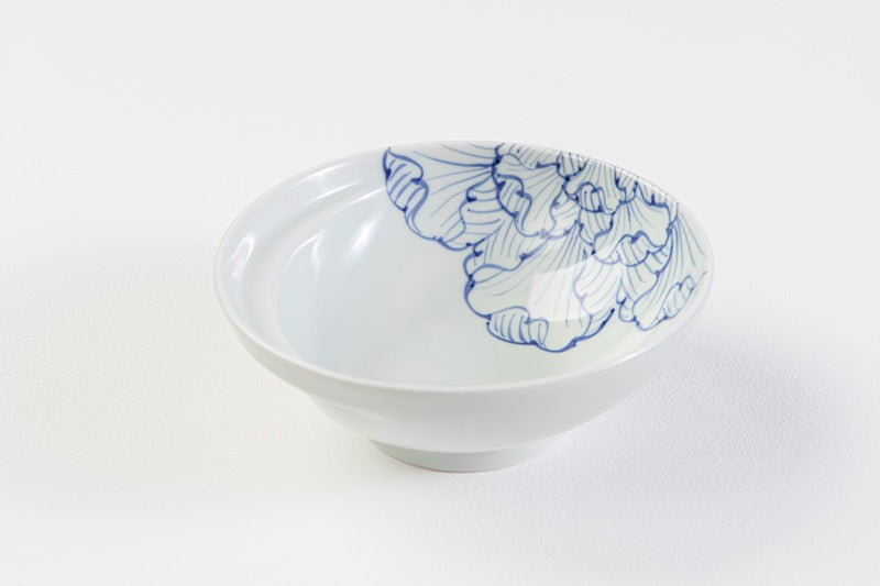 Cacomi [Pot plate 13.5cm] Petal pattern blue