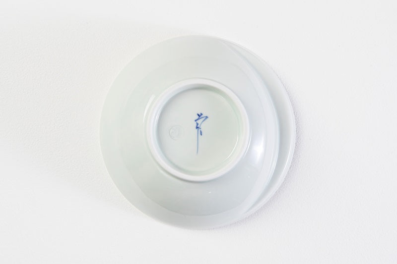 Cacomi -かこみ- 【鍋の取り皿13.5cm】 花弁紋 青・赤 2枚セット