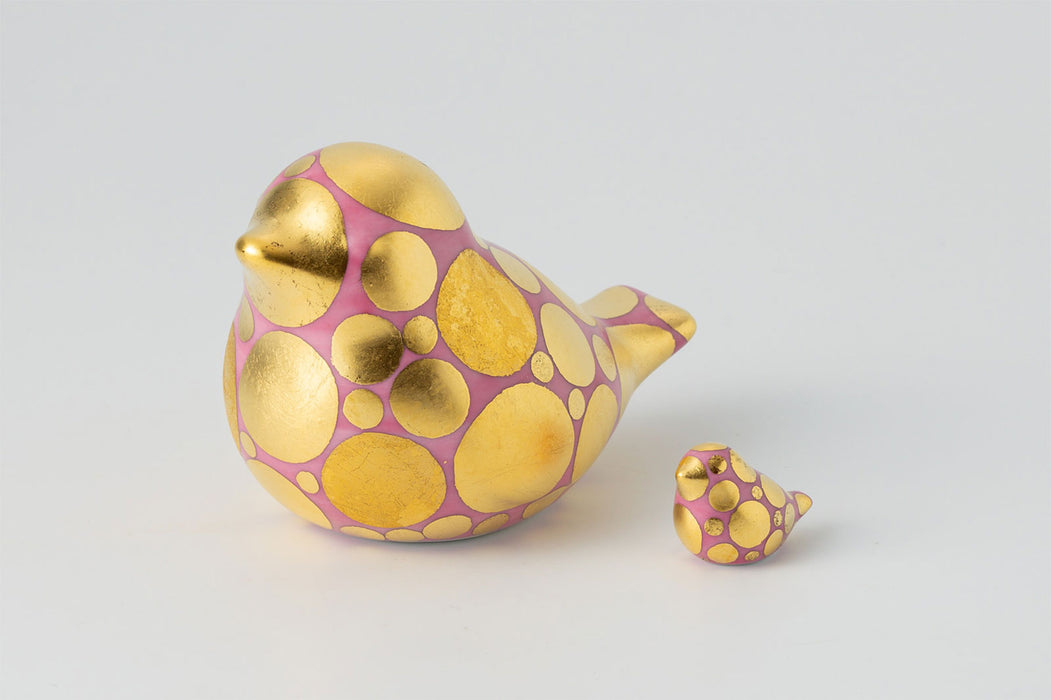 momoco bird【小野鉄兵／金襴手ドット(ピンク)】ミニbird付