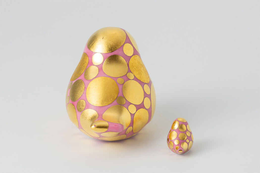 momoco bird【小野鉄兵／金襴手ドット(ピンク)】ミニbird付