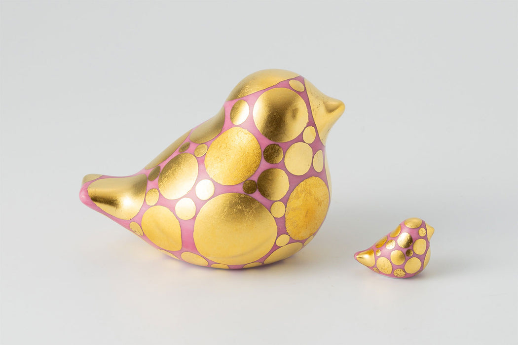 momoco bird【小野鉄兵／金襴手ドット(ピンク)】ミニbird付