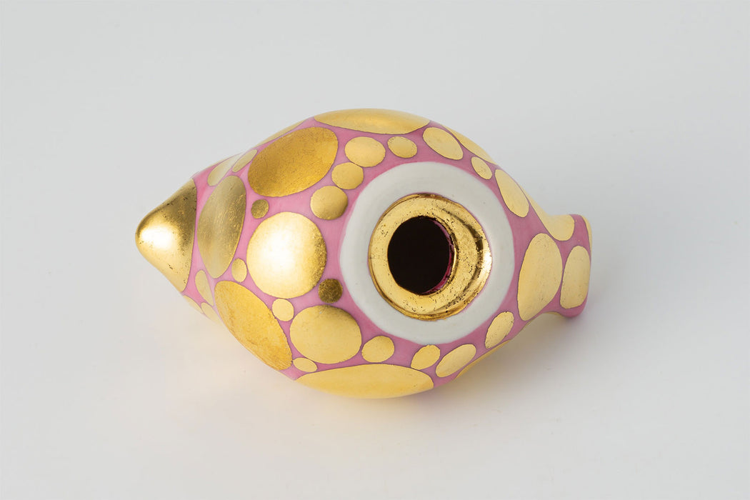 momoco bird【小野鉄兵／金襴手ドット(ピンク)】ミニbird付