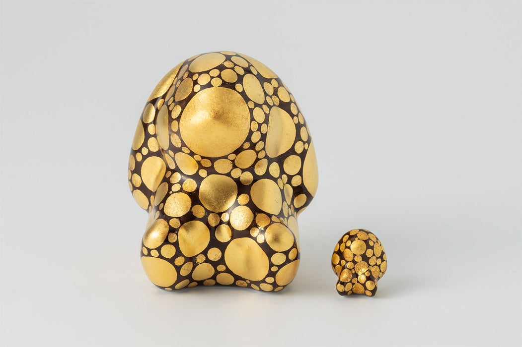 momoco rabbit 【小野鉄兵／金襴手 大小ドット】ミニrabbit付