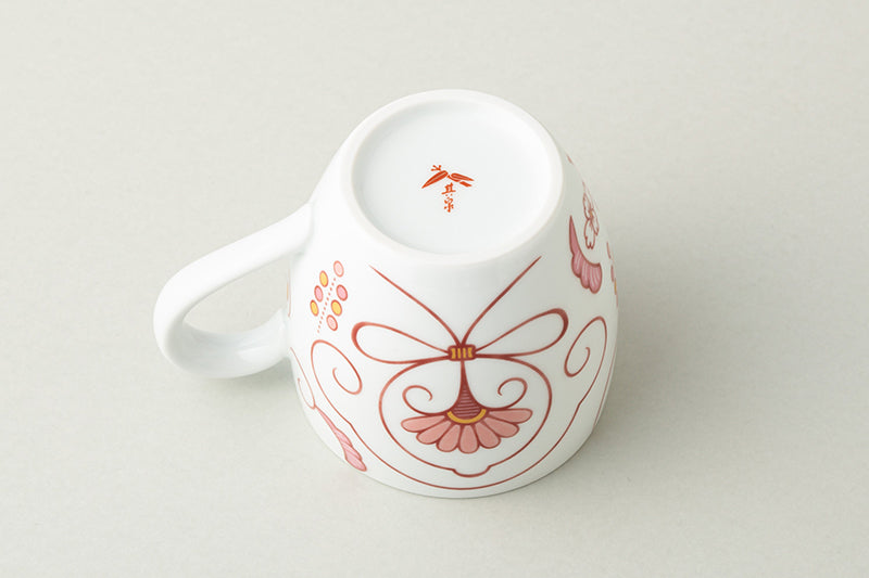 Yuikaraksa [Mug] Red red (with lid and SS tea strainer)