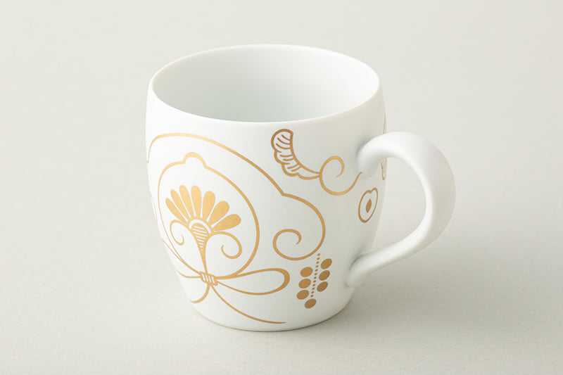 Yuikaraksa [Mug] Gold (with lid and SS tea strainer)