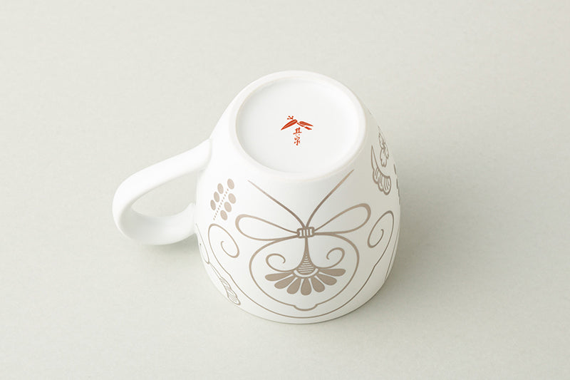 Yuikaraksa [Mug] Platinum (with lid and SS tea strainer)