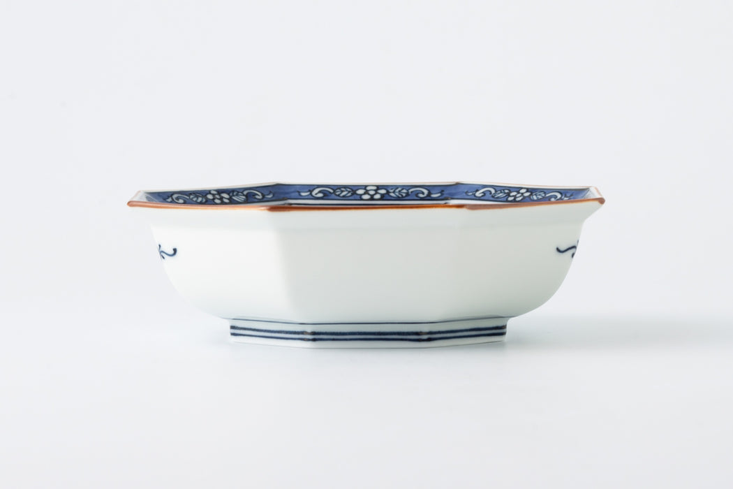 Hirado Shozui [large octagonal plate]