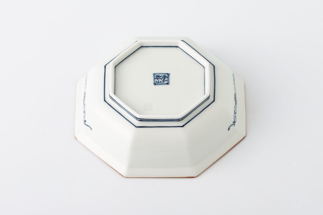 Hirado Shozui [large octagonal plate]