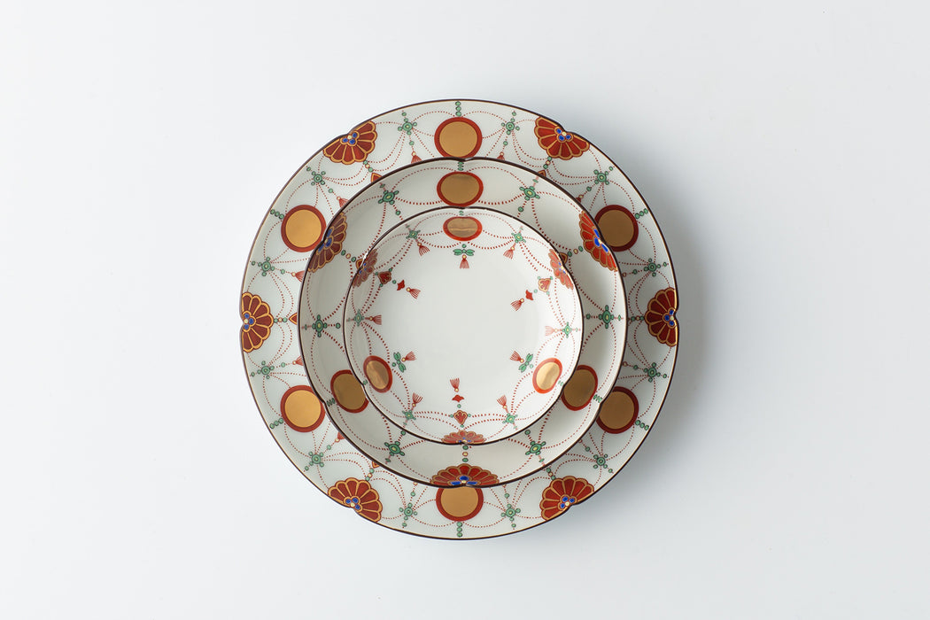 Nishiki sunflower red ball pattern [mono plate]