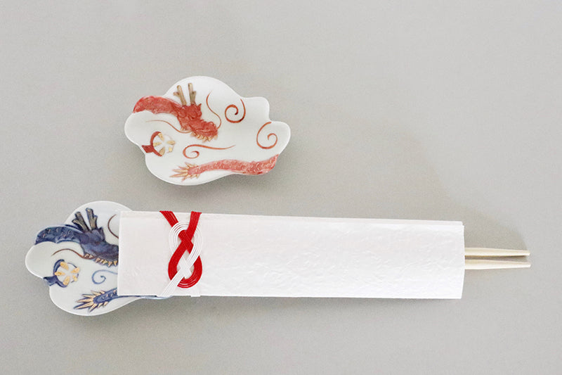 干支豆小皿【辰(青・赤) 】2枚セット