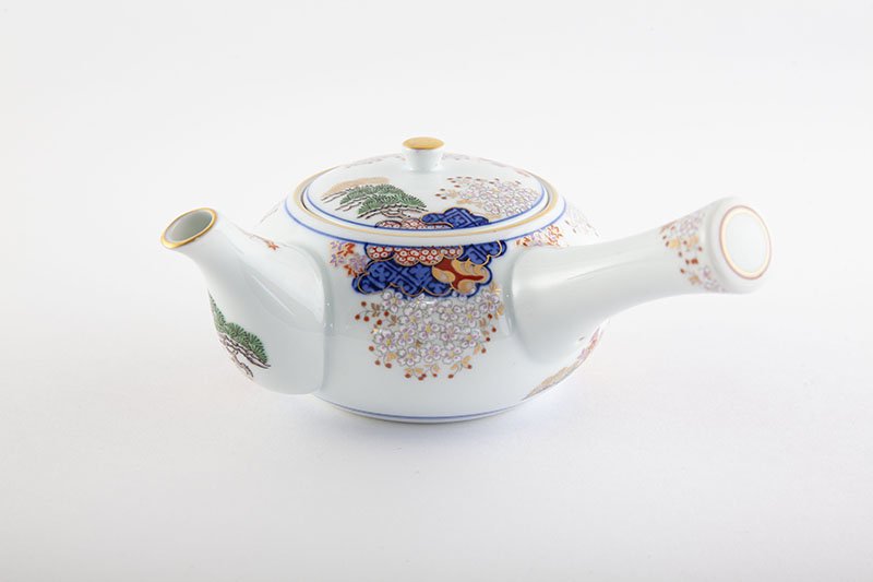 Shunjubun [Teapot set (1 teapot, 5 sencha)] In wooden box