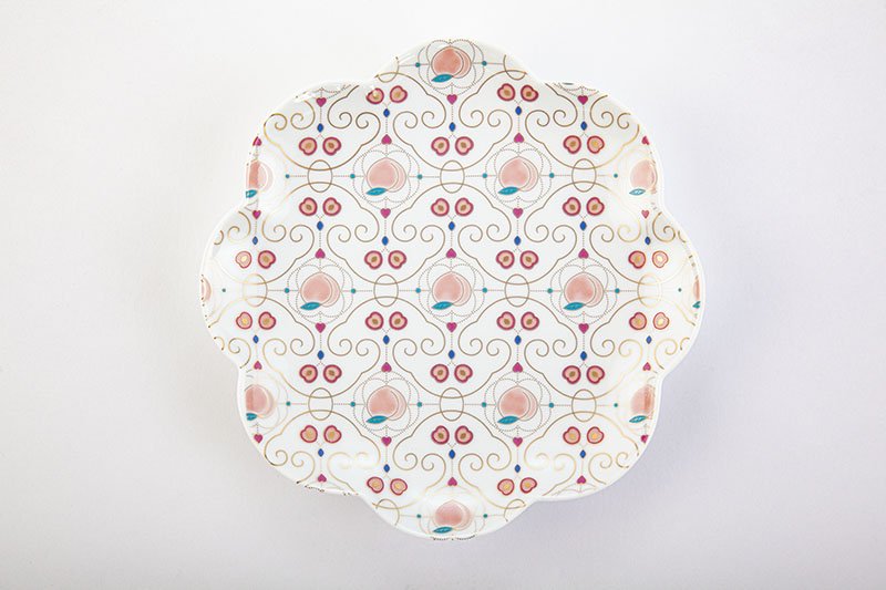 くだもの もも【銘々皿】