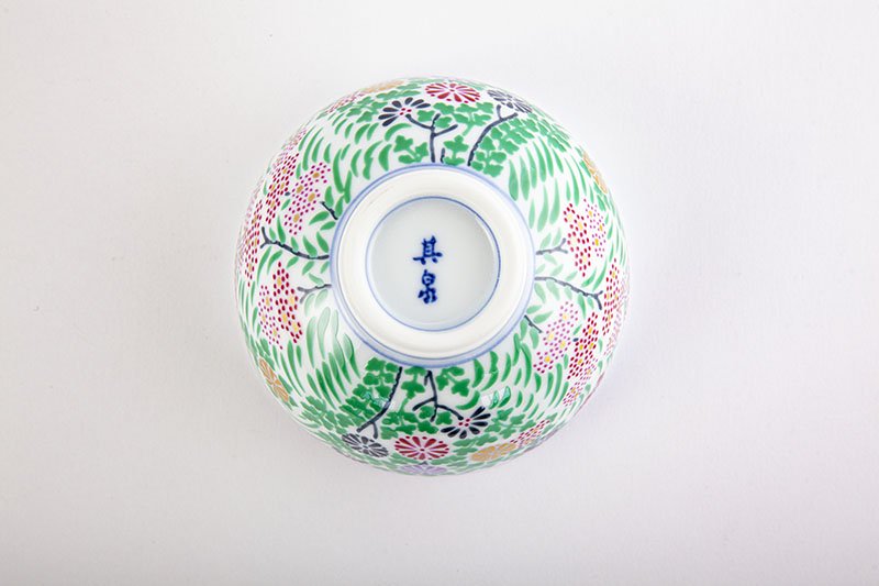 Autumn grass pattern [rice bowl, large]
