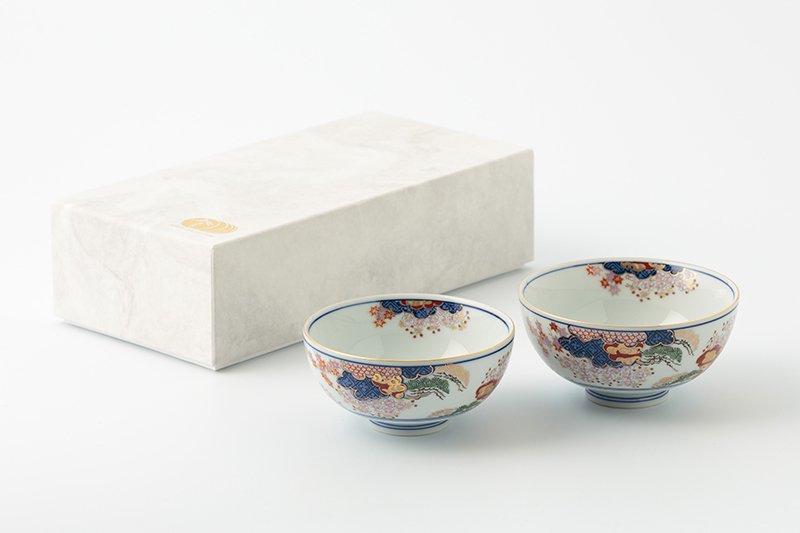 Spring and autumn pattern [rice bowl, small]