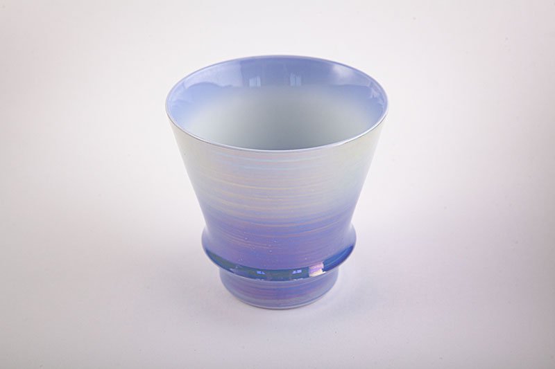 Takumi no Kura Supreme Shochu Glass [Shobido Original Pattern Aurora Blue]
