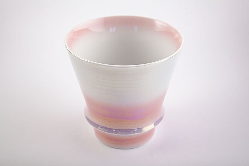 Takumi no Kura Supreme Shochu Glass [Shobido Original Pattern Aurora Pink]