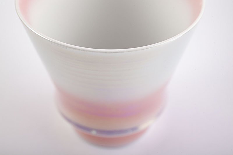 Takumi no Kura Supreme Shochu Glass [Shobido Original Pattern Aurora Pink]