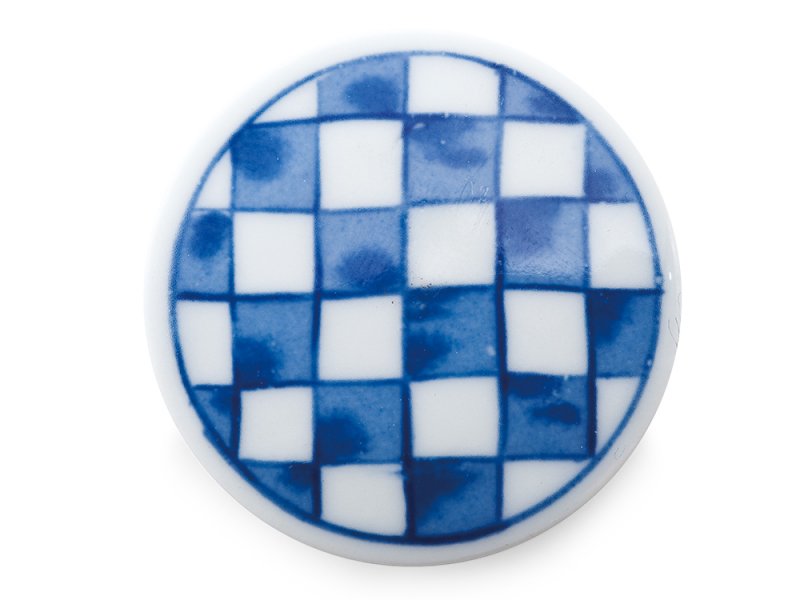 Checkered pattern [Magnet/Blue]