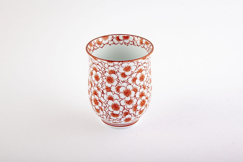 Hanazume [teacup, red]