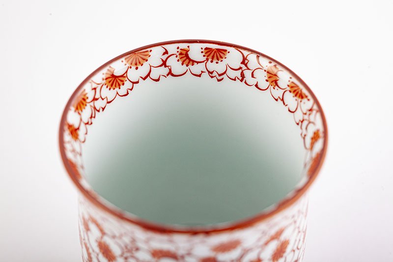 Hanazume [teacup, red]