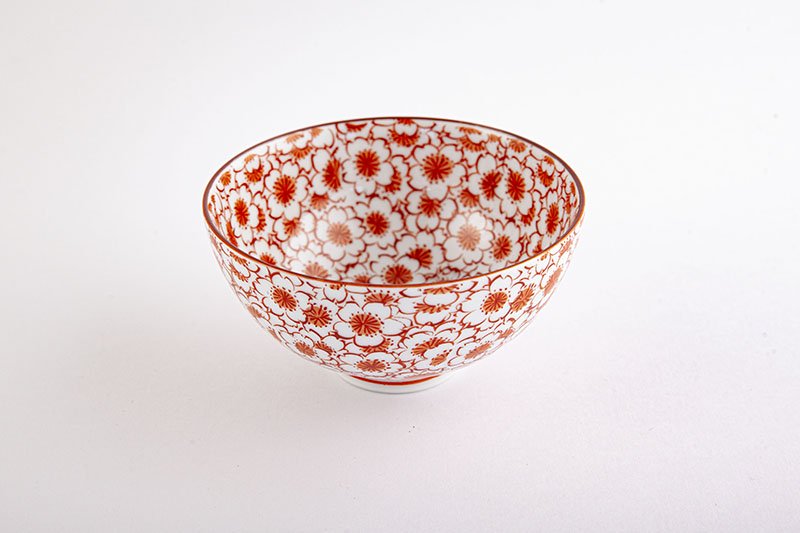 Hanazume [rice bowl/red]