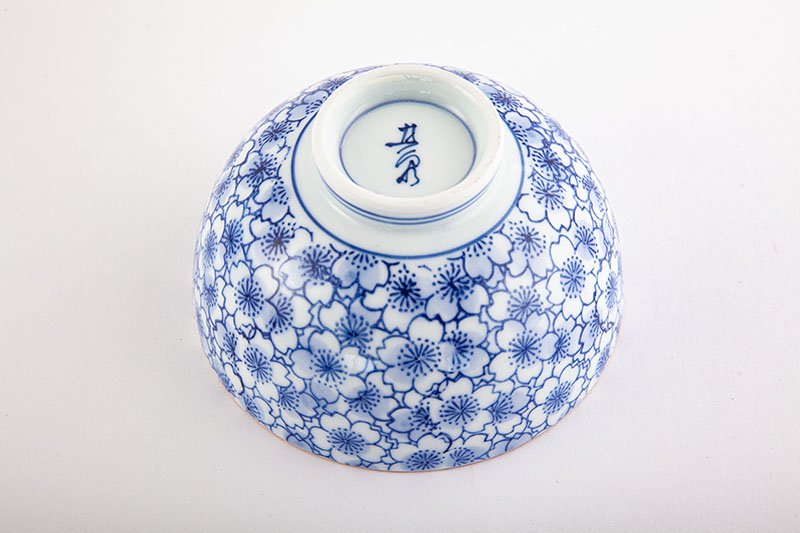 Hanazume [rice bowl/blue]