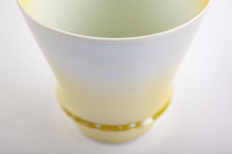 Takumi no Kura Supreme Shochu Glass [Shobido Original Pattern Aurora Yellow]