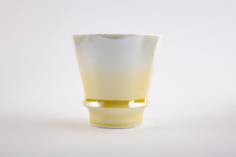 Takumi no Kura Supreme Shochu Glass [Shobido Original Pattern Aurora Yellow]