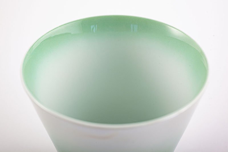 Takumi no Kura Supreme Shochu Glass [Shobido Original Pattern Aurora Green]