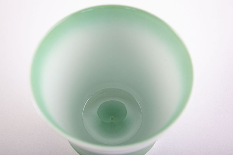 Takumi no Kura Supreme Shochu Glass [Shobido Original Pattern Aurora Green]