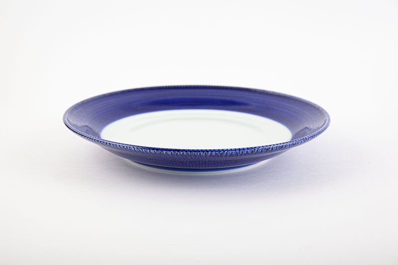 藍濃とび鉋【ミート皿】