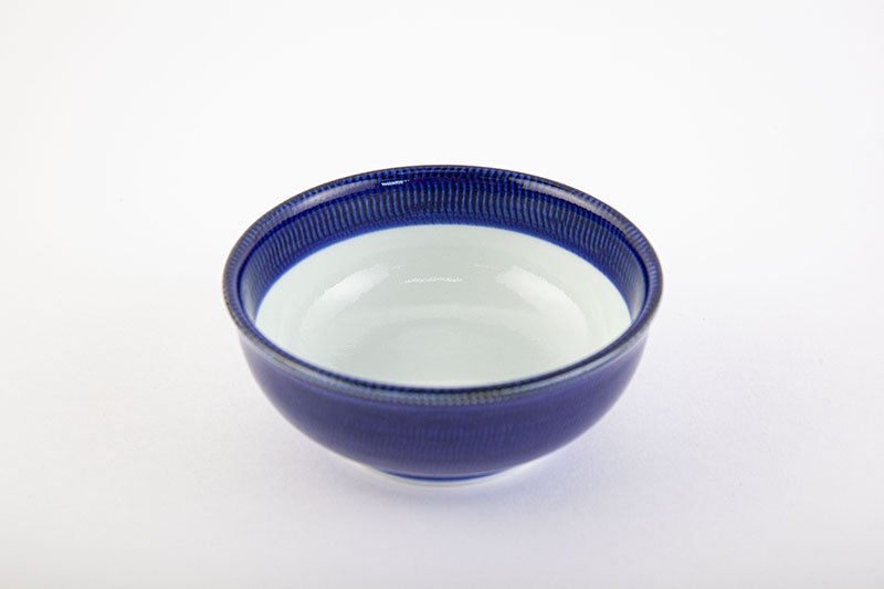 藍濃とび鉋【小鉢】