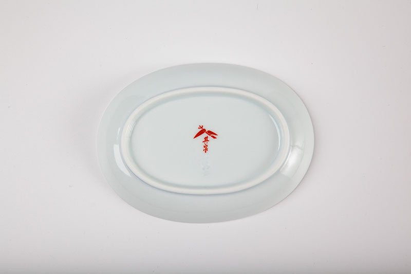 Kiseniro Nabeshima [Oval-shaped small plate (Tachibana)]