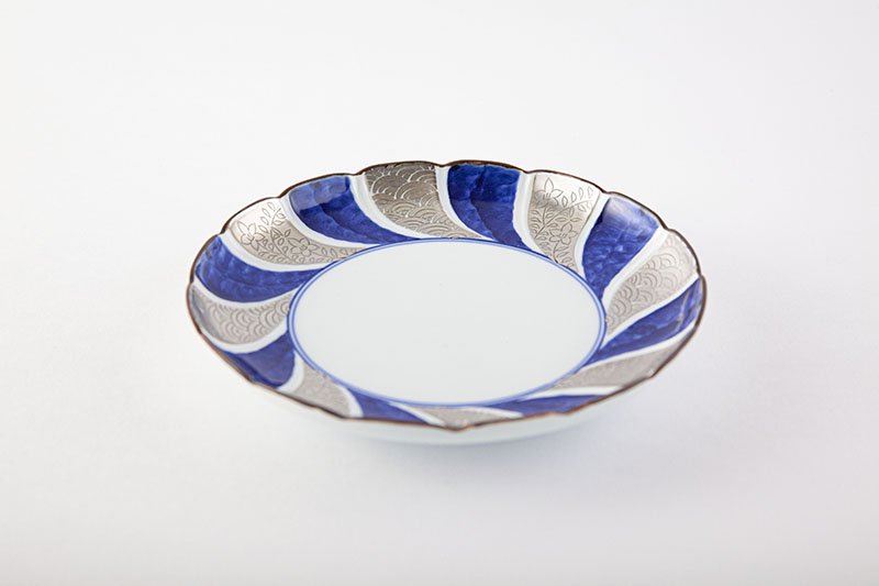 銀彩捻割 銘々皿｜有田焼なら賞美堂本店オンラインショップ