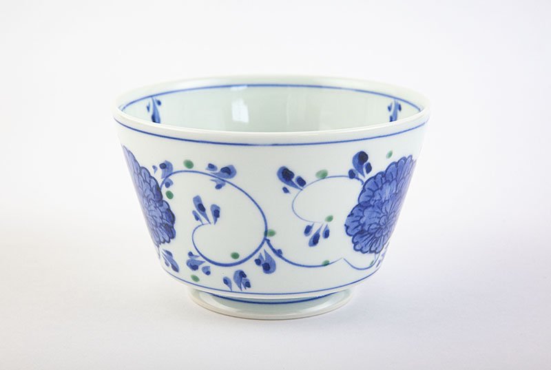 Somenishiki flower arabesque noodle bowl