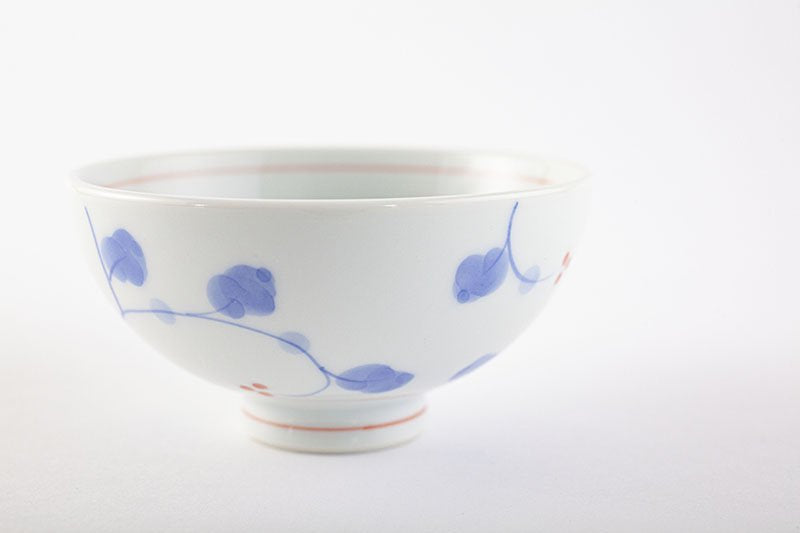 Kofuku tea bowl, horse, red