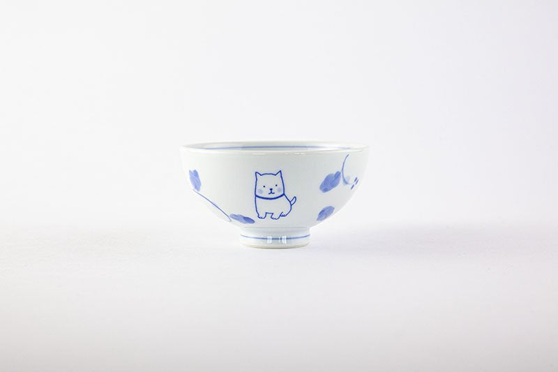 子福茶碗 戌（イヌ）・青｜有田焼なら賞美堂本店オンラインショップ