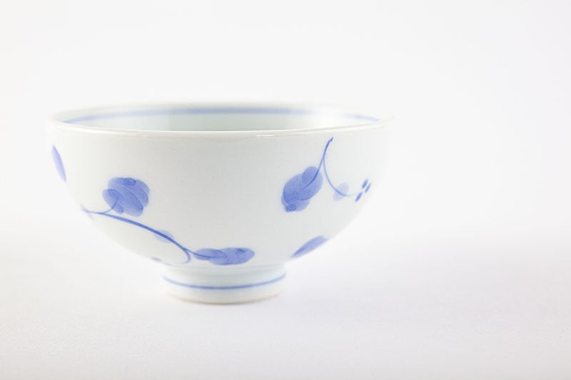 Kofuku tea bowl, boar, blue