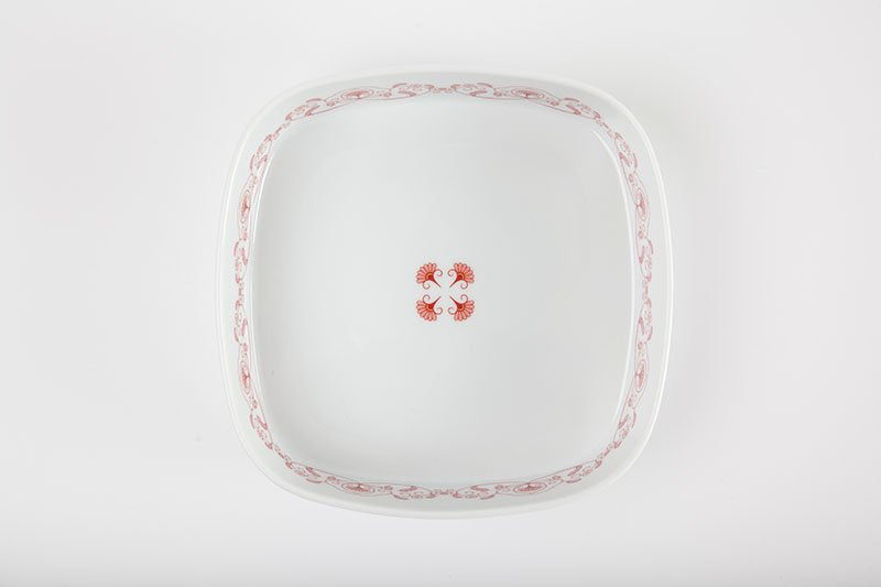 Yuikarakusa [Nade corner bowl] Red red