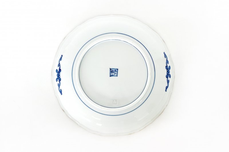 Hirado Shozui [7-inch bowl with bellflower rim]