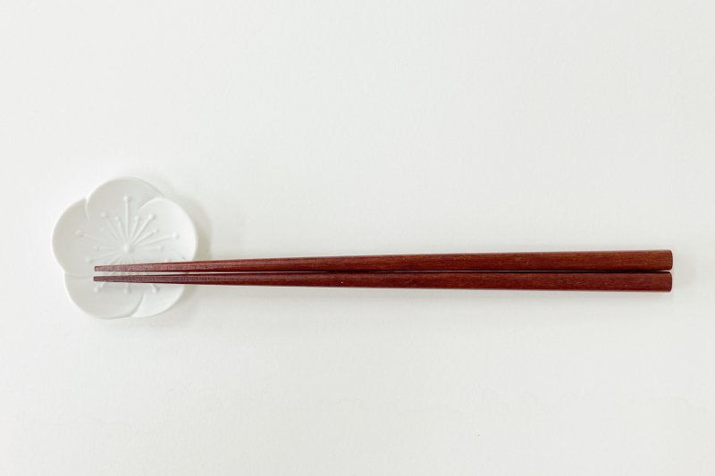 Flower-shaped chopstick rest Karayaki -Plum-