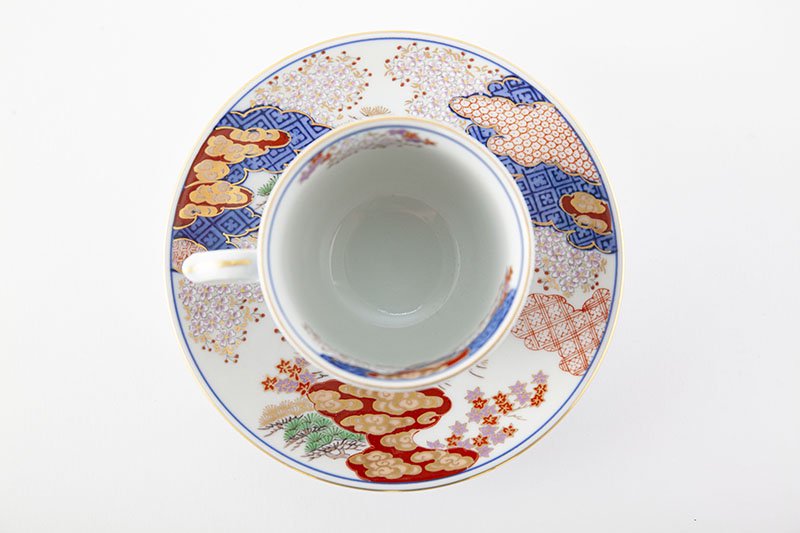 Shunjubun [Coffee bowl and plate set of 2]