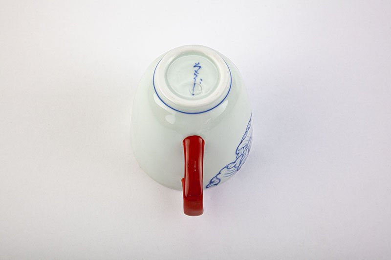 Petal pattern mug [blue/red 2 piece set]