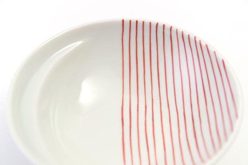 Cacomi [Pot tray 13.5cm] Striped red