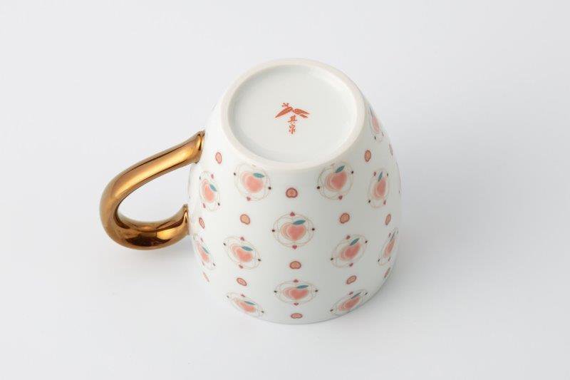 Fruit peach [mug] (with lid and SS tea strainer)