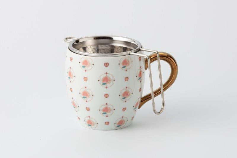 Fruit peach [mug] (with SS tea strainer)